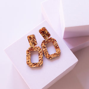Small Lyndell Emeralds - Copper Glitter